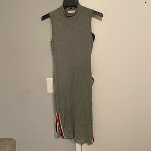 Jersey Sleeveless Turtleneck Dress